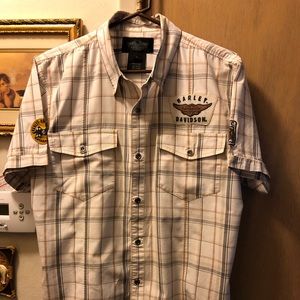 Harley-Davidson Two Pocket Dress/Casual Shop Shirt